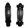 Скейтборд круизер от 5 лет до 100 кг EcoBalance Cruiser Board черный с черными колесами