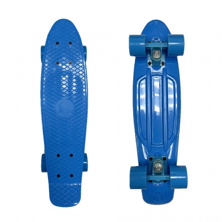 Скейтборд для мальчика EcoBalance голубой с голубыми колесами