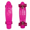 Скейтборд от 5 лет до 100 кг EcoBalance Cruiser Board розовый с розовыми колесами