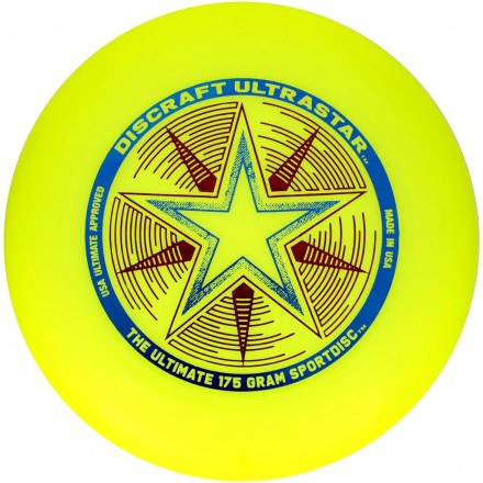 Летающий диск Ultra-Star желтый
