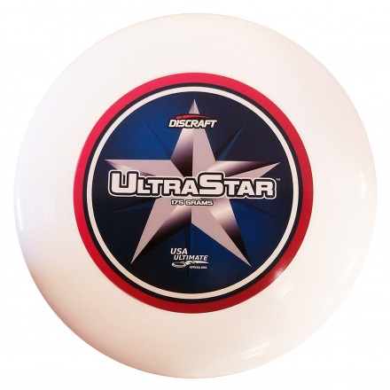 Летающий диск фрисби Discraft Ultra-Star белый полноцветный