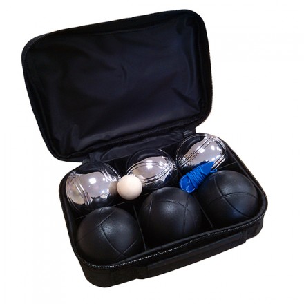 Игра Петанк (Боча) черный + стальной Ecobalance - 6 шаров в сумке
