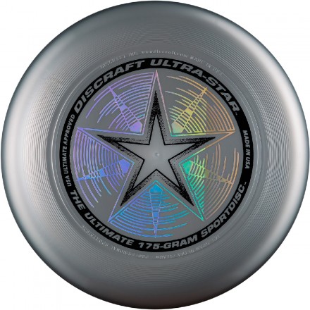 Летающий диск фрисби Discraft Ultra-Star серебряный