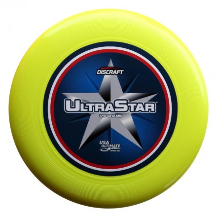 Диск Фрисби Discraft Ultra-Star полноцвет желтый  (175 гр.)